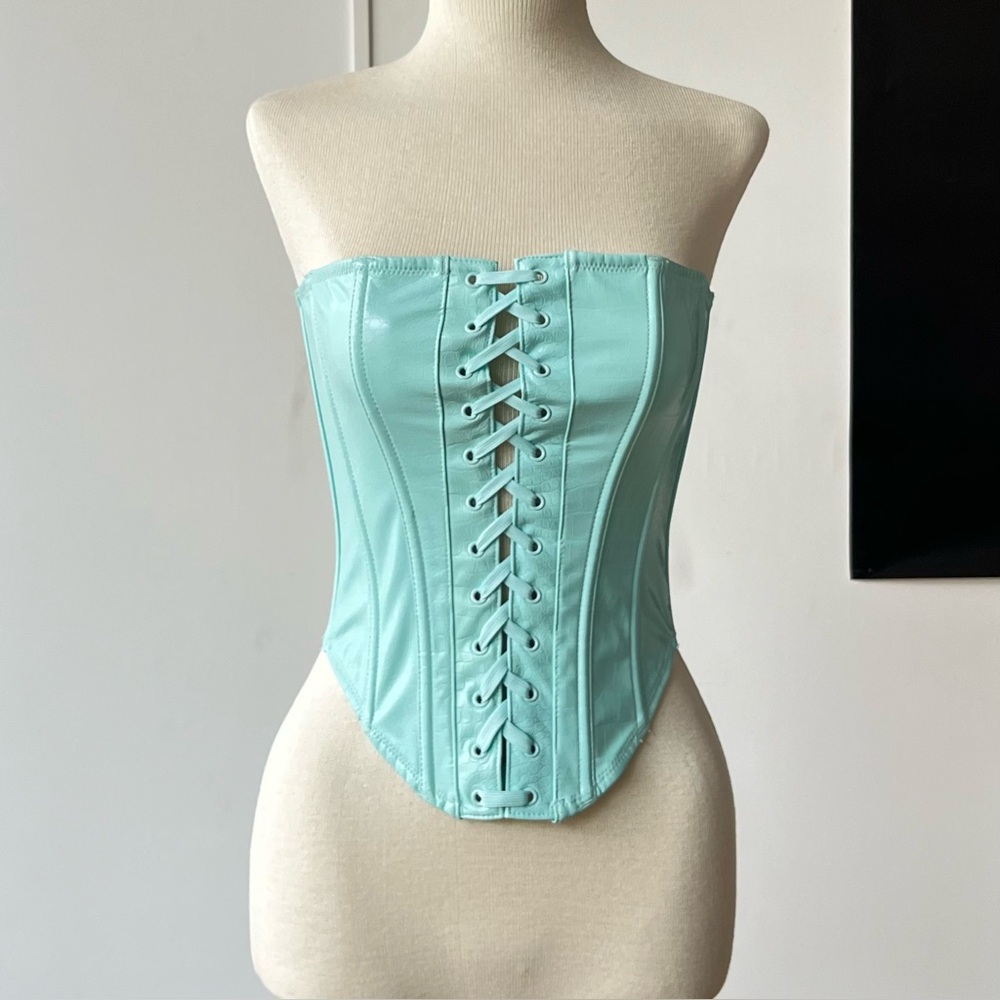 Queen of the Galaxy light blue corset